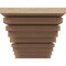Ekena Millwork 6"W x 12"D x 6"H Wide Landon Rough Cedar Woodgrain TimberThane Corbel, Primed Tan CORUR06X12X06LANRCPR - alternate 3